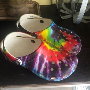 Tie Dye Crocs